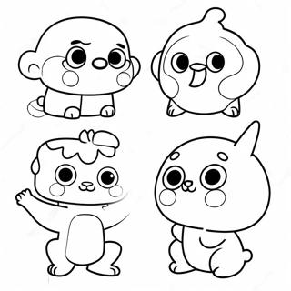 Cute Agere Characters Coloring Page 67563-54299