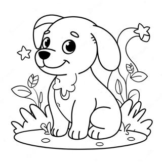 Adorable Puppy In Dreamland Coloring Page 67573-54311