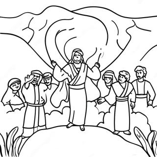 Crossing The Red Sea Coloring Pages