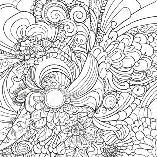 Galaxy Trippy For Adults Coloring Pages