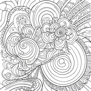 Galaxy Trippy Coloring Page For Adults 6761-5560