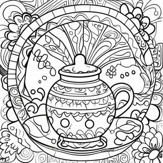 Simple Mexican Folk Art Coloring Pages