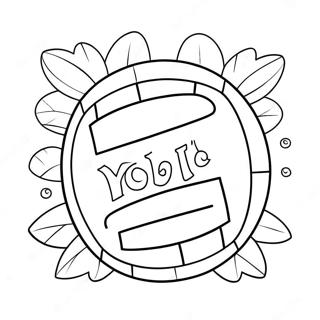 Cute Volleyball Quote Coloring Pages