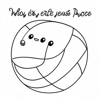 Cute Volleyball Quote Coloring Page 67642-54359