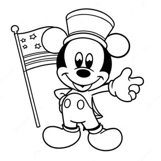 Mickey 4th Of July Coloring Pages