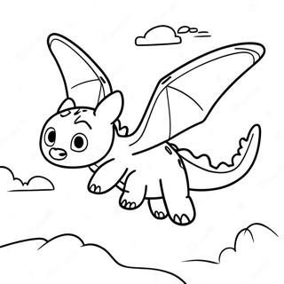 Toothless Flying In The Sky Coloring Page 67703-54410