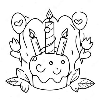 Happy Birthday Mom Coloring Page 6771-6122