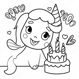 Happy Birthday Mom Coloring Page 6771-6124