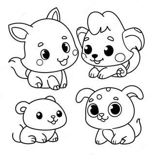 Cute Animal Images Coloring Page 67723-54425