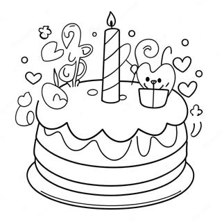 Happy Birthday Mom Coloring Pages