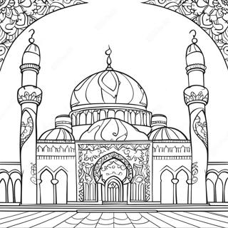 Mosque Coloring Pages