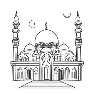 Mosque Coloring Page 67732-54431