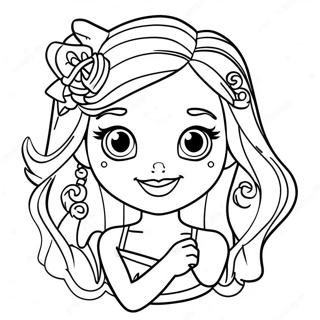 Lol Surprise Sparkly Hair Coloring Page 67743-54442