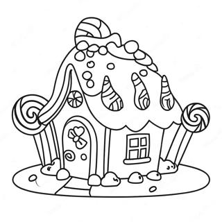 Candy House Coloring Page 67772-54464