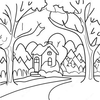 First Day Of Winter Coloring Pages