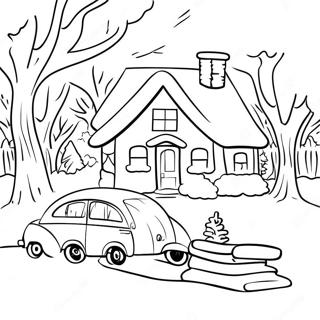 First Day Of Winter Coloring Pages