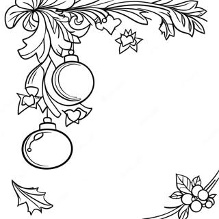 Christmas Border Clipart Coloring Page 67792-54487