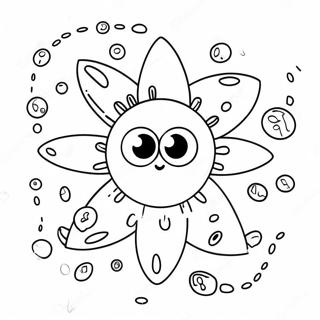 Cute Cartoon Virus Coloring Page 67803-54492