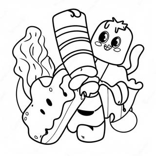 Fun Snickers Characters Coloring Page 67813-54506