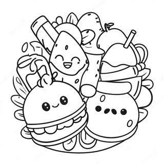 Food Emoji Coloring Page 67822-54498