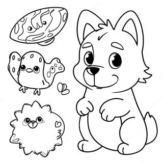 Fun Cut Coloring Pages With Animals 6782-5577