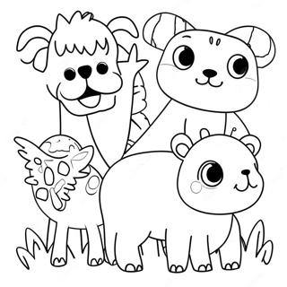 Fun Cut Coloring Pages With Animals 6782-5578