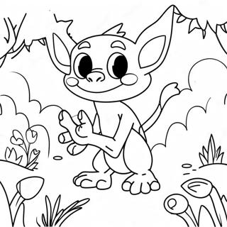 Goblincore Nature Scene Coloring Page 67842-54514