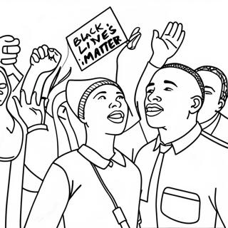 Black Lives Matter Coloring Page 67862-54532