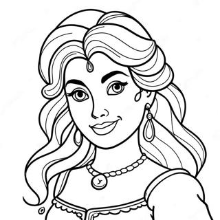 Esmeralda Coloring Page 67872-54538