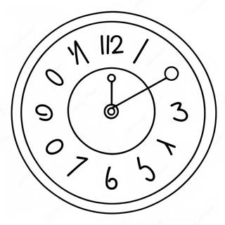 Fun Countdown Clock Coloring Page 67883-54555