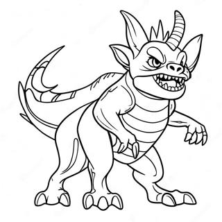 Chupacabra Mythical Creature Coloring Page 67902-54566