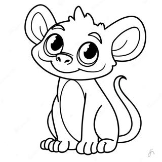 Cute Chupacabra With Big Eyes Coloring Page 67903-54570