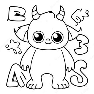 Alphabet Monsters Coloring Pages