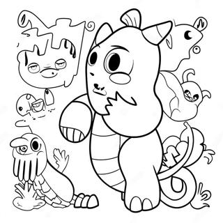 Alphabet Monsters Coloring Page 67912-54576