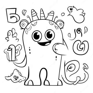 Colorful Alphabet Monsters Coloring Page 67913-54580