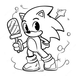 Sonic Christmas Coloring Page 6791-5582