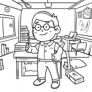 David S Exciting Classroom Adventure Coloring Page 67923-54585