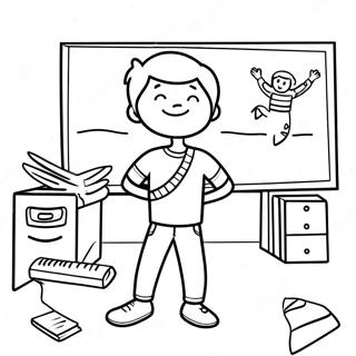 David S Exciting Classroom Adventure Coloring Page 67923-54586