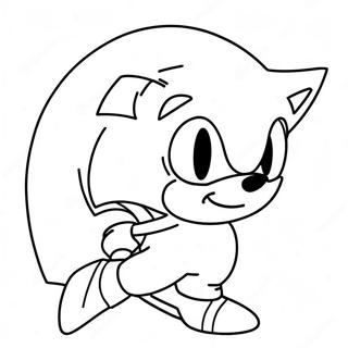 Sonic With Santa Hat Coloring Page 6792-5588