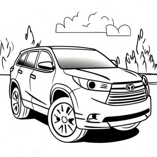 Toyota Highlander Coloring Pages