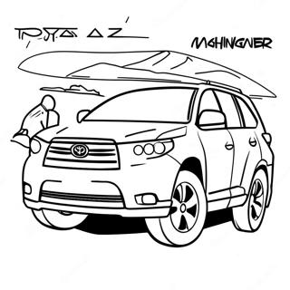 Toyota Highlander Coloring Page 68012-54651