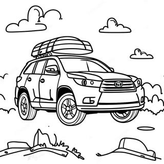 Toyota Highlander Adventure Coloring Page 68013-54657