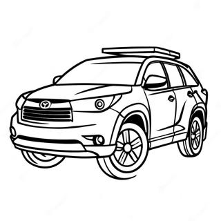 Toyota Highlander Adventure Coloring Page 68013-54658