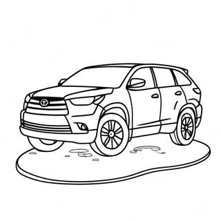 Toyota Highlander Adventure Coloring Page 68013-54660