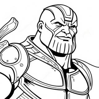 Thanos Coloring Pages