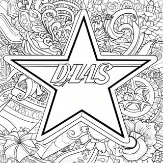 Dallas Stars Logo Coloring Page 68022-54663