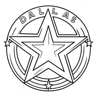 Dallas Stars Logo Coloring Page 68022-54664