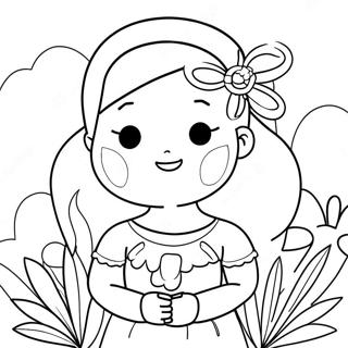 Mia Coloring Pages