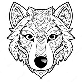 Wolf Head Coloring Pages