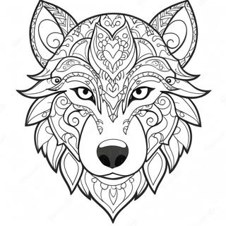 Wolf Head Coloring Page 68042-54676